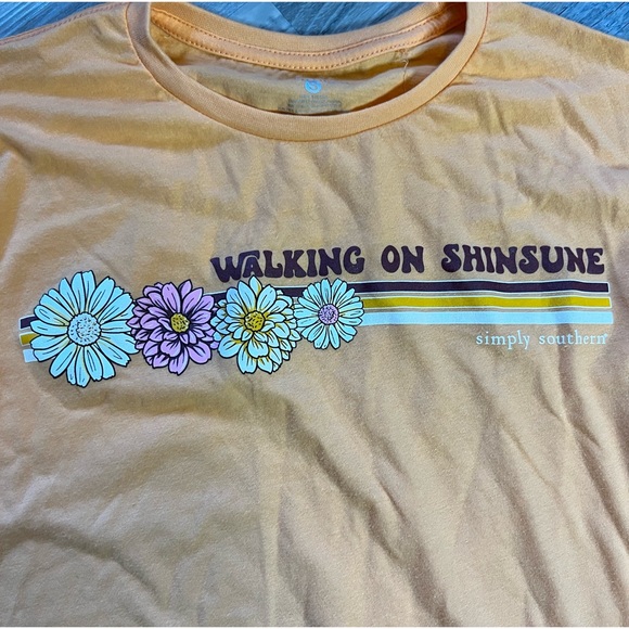 Simply Southern : walking on sunshine long sleeve tee - Picture 7 of 13